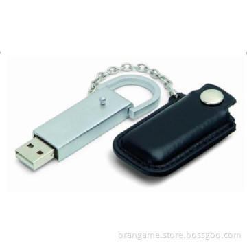 New Arrival Leather Flash Memory Promotional Gifts Leather USB Drive USB 2.0 1GB-32GB